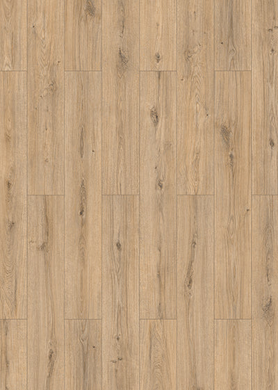 Laminato Idrofugo Uberwood Classen – Iconic Sand 9 × 192 × 1285 mm · AC5 / Classe 33 · Resistente all’acqua 168 ore · Materassino XPS integrato