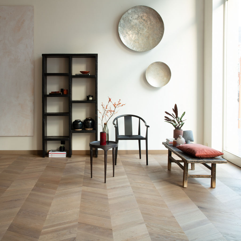 Quick-Step Parquet Prefinito Intenso – Rovere Eclissi Oliato INT3903 | 13x600×310 mm Spina Ungherese Chevron 62,5°