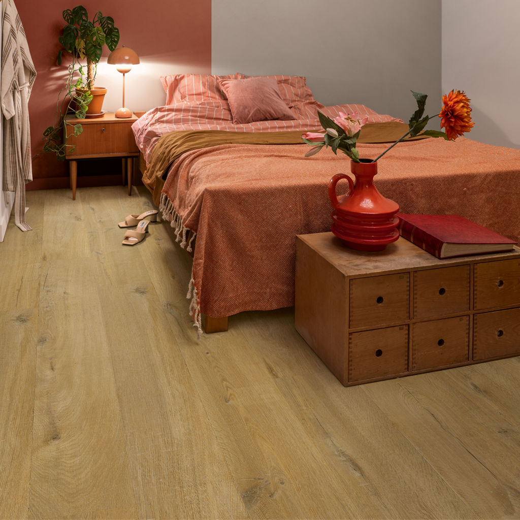 Pavimento Vinilico in SPC Quick-Step Bloom 5+1 | Rovere cotone profondo  – SKU  AVMPU40203