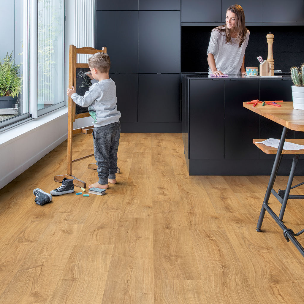 Pavimento Vinilico in SPC Quick-Step Bloom 5+1 | Rovere d'autunno miele  – SKU AVMPU40088