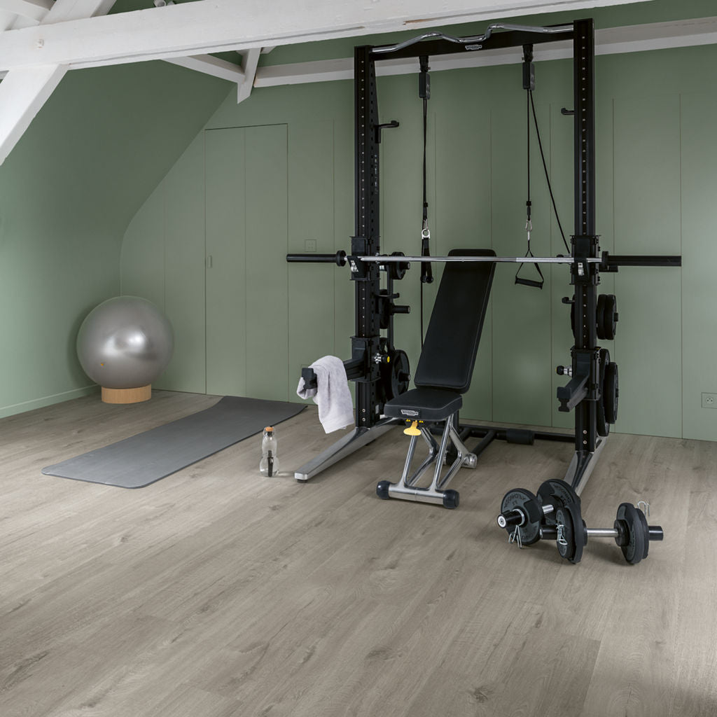 Pavimento Vinilico in SPC Quick-Step Bloom 5+1 | Rovere cotone grigio morbido  – SKU  AVMPU40202